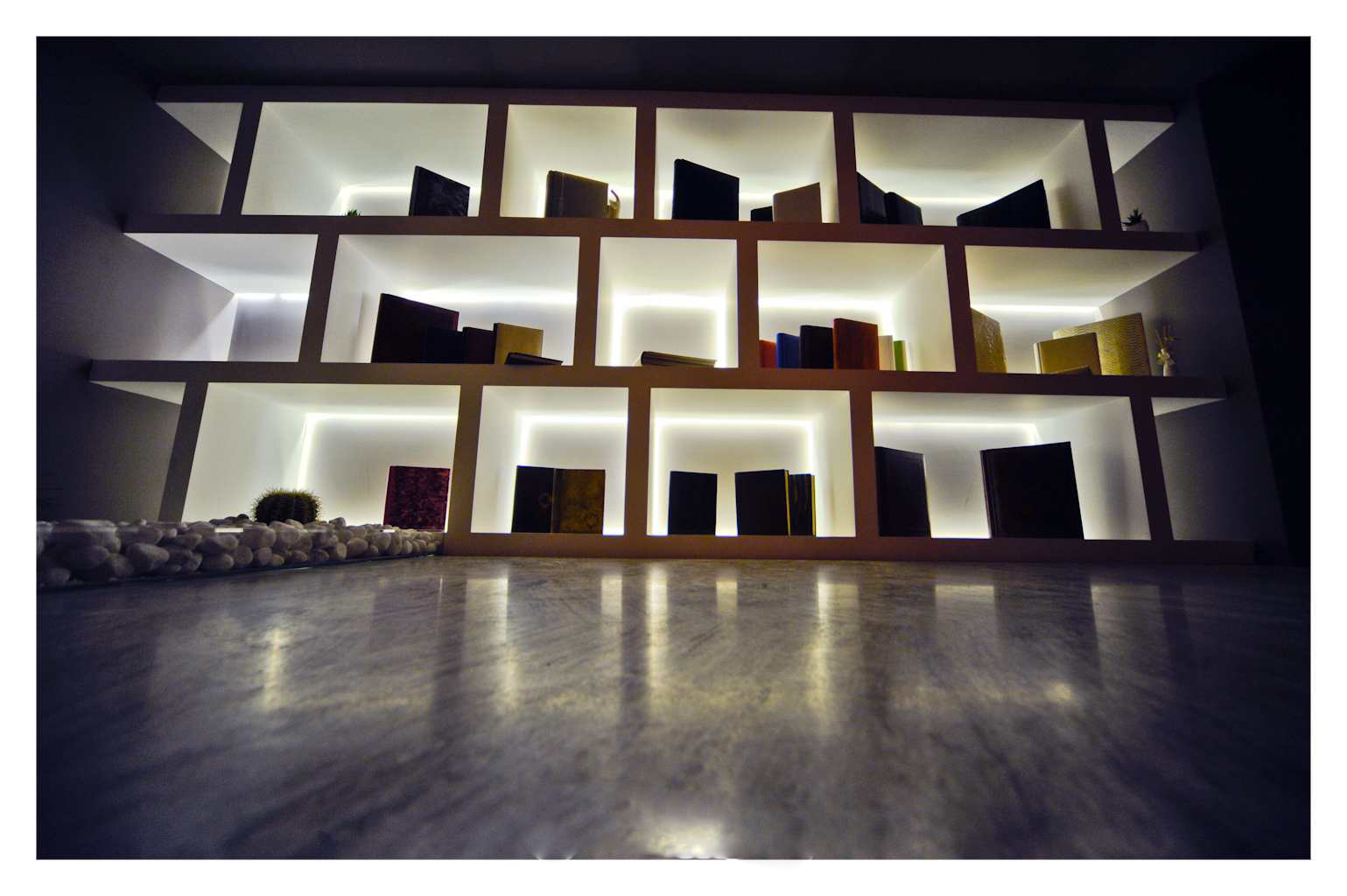 Illuminazione d�accento in ambiente espositivo